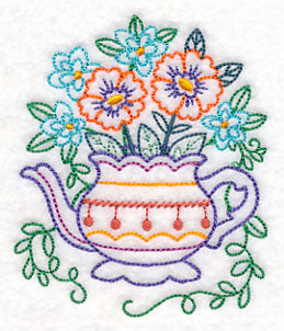 Kitchen Teapot in Bloom (Vintage)