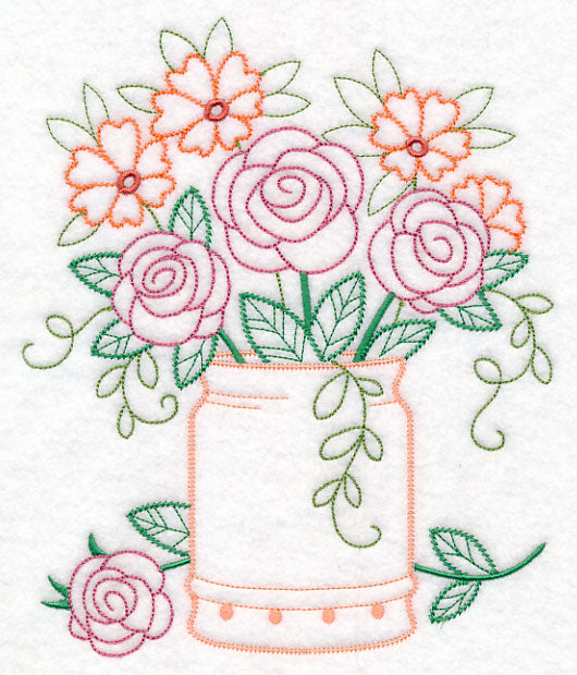 Kitchen Flour Canister in Bloom (Vintage)
