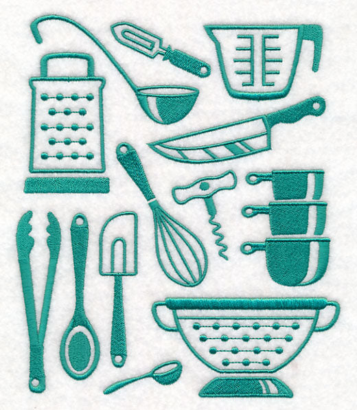 Kitchen Utensil Collage