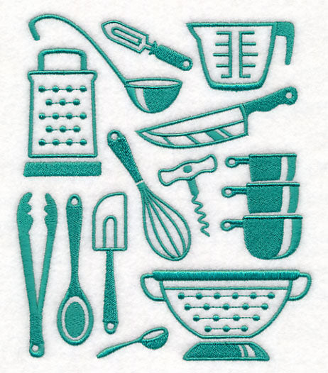 Kitchen Utensil Collage