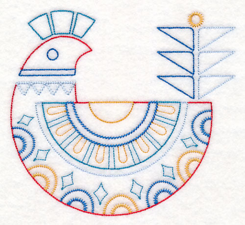 Scandinavian Winter Bird 5 (Vintage)