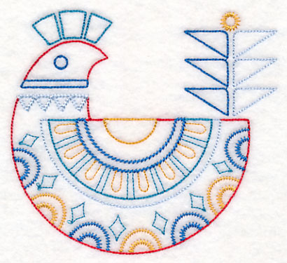 Scandinavian Winter Bird 5 (Vintage)