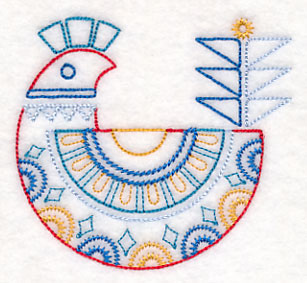 Scandinavian Winter Bird 5 (Vintage)