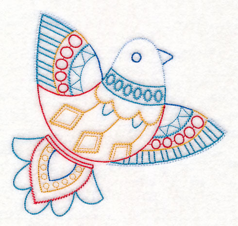 Scandinavian Winter Bird 4 (Vintage)