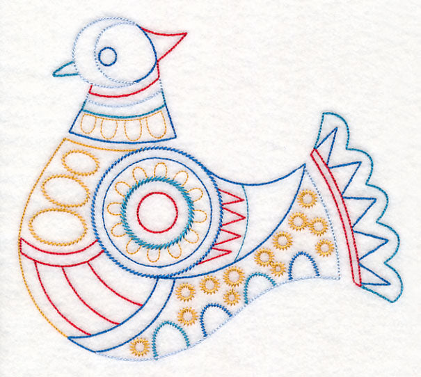 Scandinavian Winter Bird 6 (Vintage)