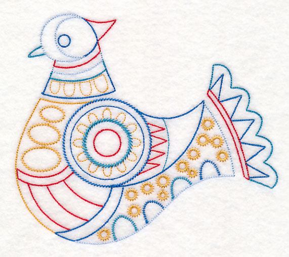 Scandinavian Winter Bird 6 (Vintage)