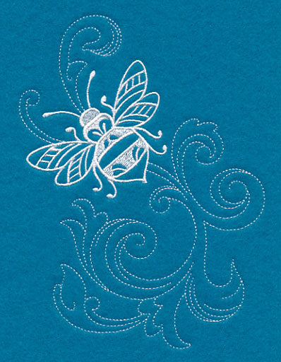 Shabby Chic Bee Spray (Whitework)