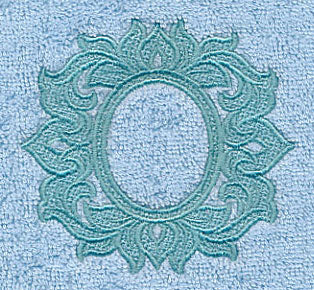 Damask Frame Backdrop (Embossed)