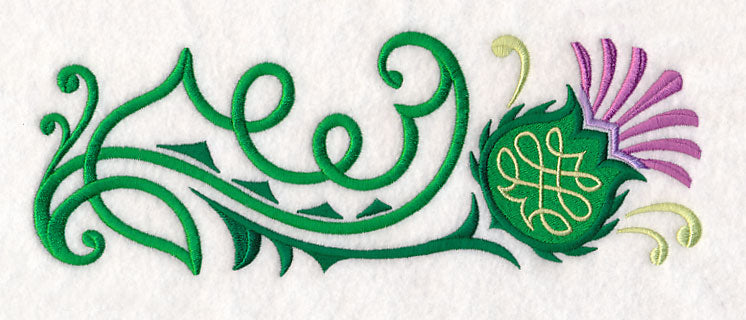 Celtic Knot Thistle Border