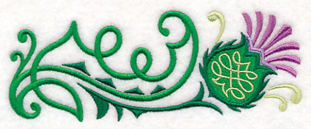 Celtic Knot Thistle Border