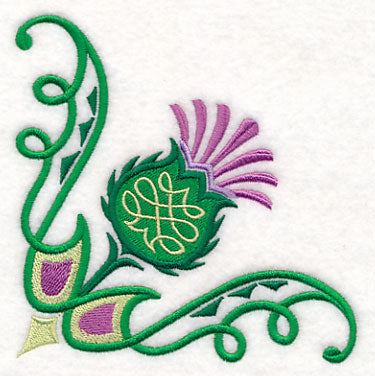 Celtic Knot Thistle Corner