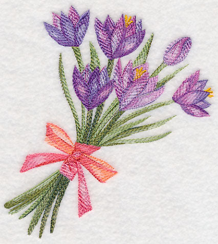 Crocus Bouquet in Watercolor