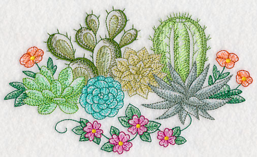 Succulents and Cacti (Toile)