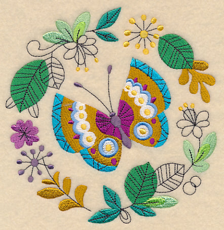 Whimsical Butterfly Wreath