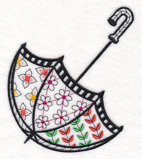 Spring Umbrella (Blackwork)