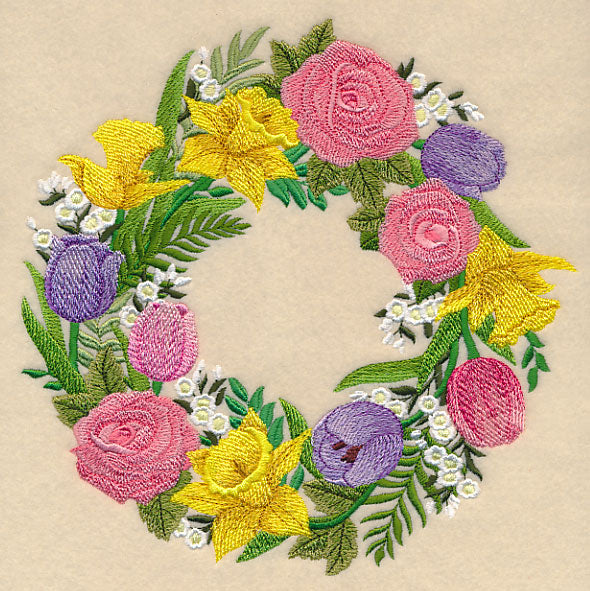 Spring Wreath of Blooms