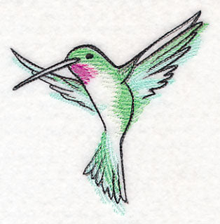 Hummingbird in Watercolor