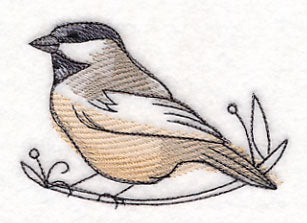Chickadee in Watercolor