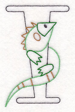 Baby Animals Letter I (Vintage) - 4 1/2 Inch