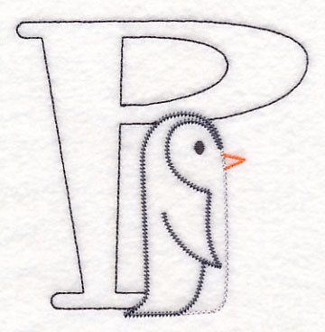 Baby Animals Letter P (Vintage) - 4 1/2 Inch