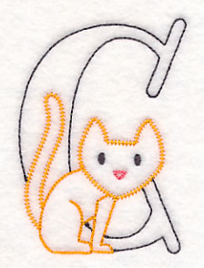 Baby Animals Letter C (Vintage) - 4 1/2 Inch