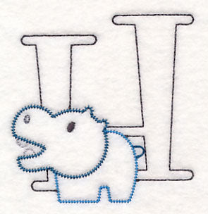Baby Animals Letter H (Vintage) - 4 1/2 Inch
