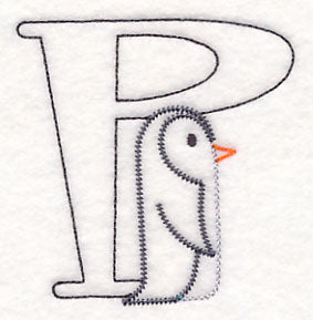 Baby Animals Letter P (Vintage) - 4 1/2 Inch