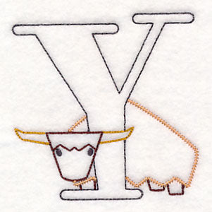 Baby Animals Letter Y (Vintage) - 4 1/2 Inch