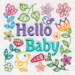 Hello Baby Square
