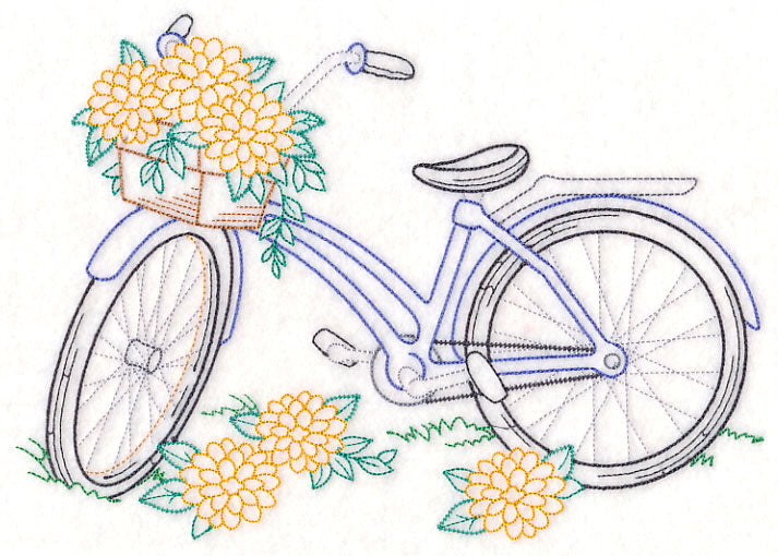 Bike of Blooms - Dahlias
