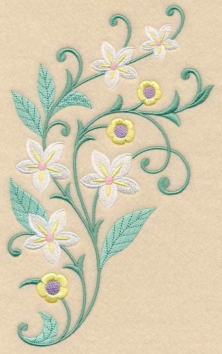 Greenery and Blossoms Spray