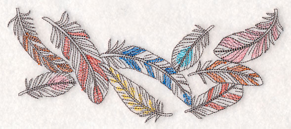 Fashionable Feathers Horizontal Spray