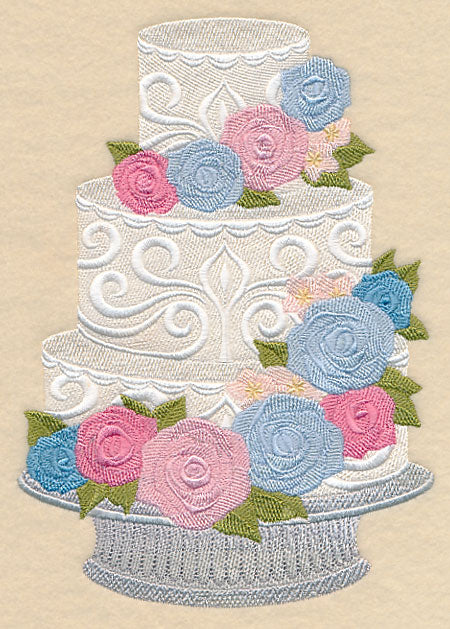 Cascading Roses Cake