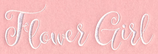 Wedding Typography - Flower Girl