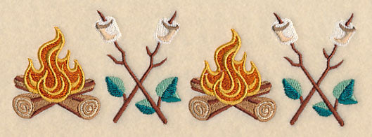 Retro Camping Border