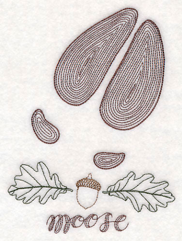 Animal Tracks - Moose (Vintage)