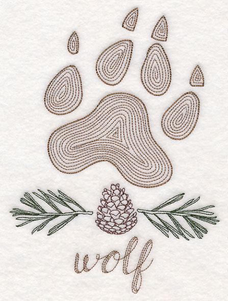 Animal Tracks - Wolf (Vintage)