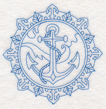 Anchor Medallion (Bluework)