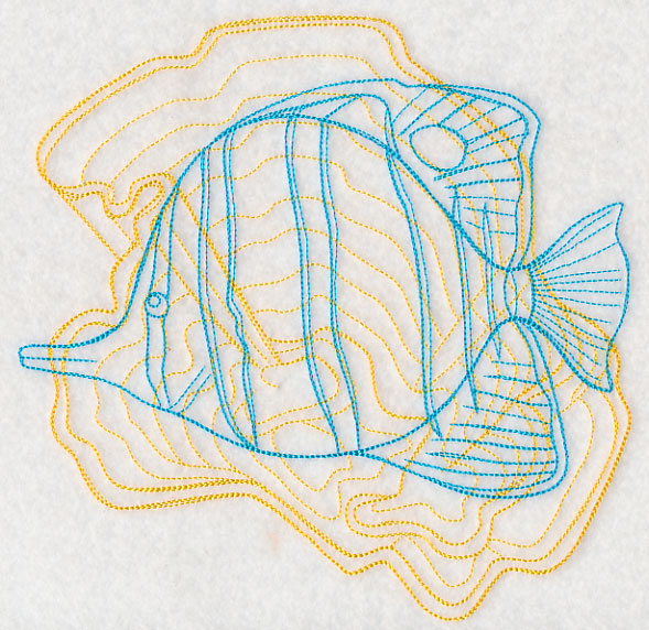 Underwater Butterflyfish Medallion