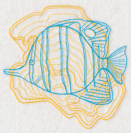 Underwater Butterflyfish Medallion