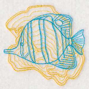 Underwater Butterflyfish Medallion