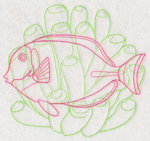 Underwater Surgeonfish Medallion 2