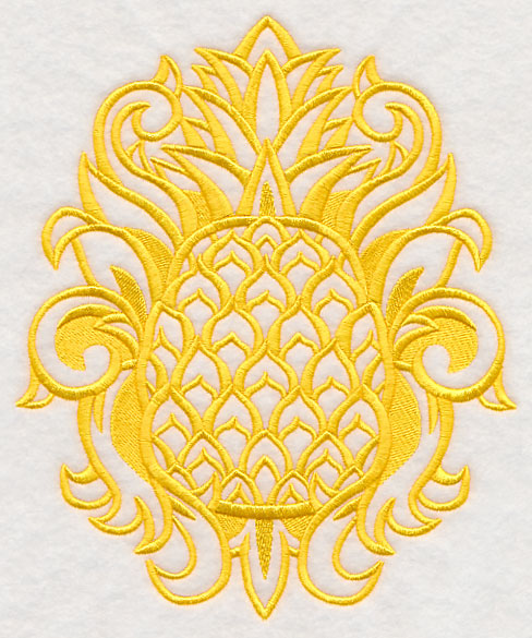 Summertime Damask Pineapple