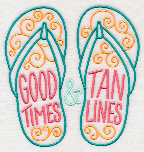 Good Times and Tan Lines Flip Flops