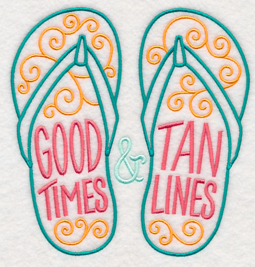 Good Times and Tan Lines Flip Flops