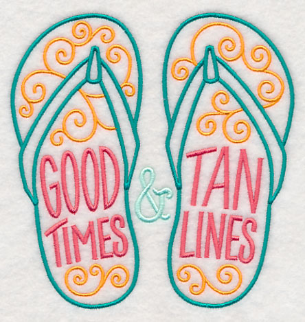 Good Times and Tan Lines Flip Flops