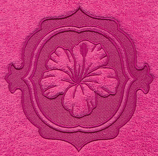 Hibiscus Medallion (Embossed)