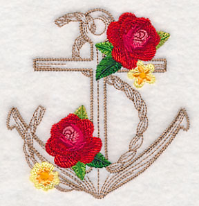 Nautical Anchor Etching