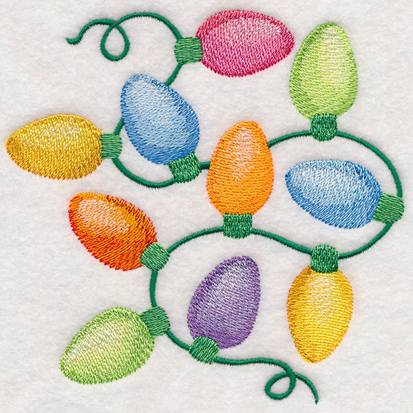 Christmas Lights in Watercolor