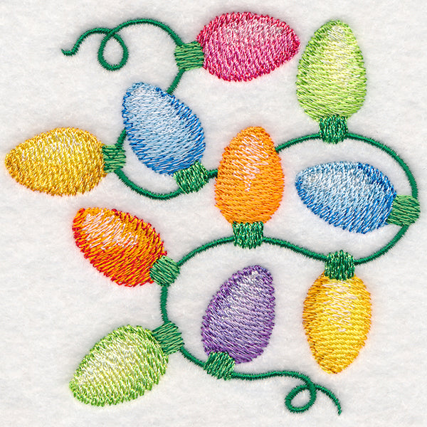 Christmas Lights in Watercolor